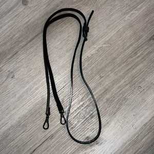 Bandolier NWOT Pebbled Black Leather adjustable Strap *STRAP ONLY